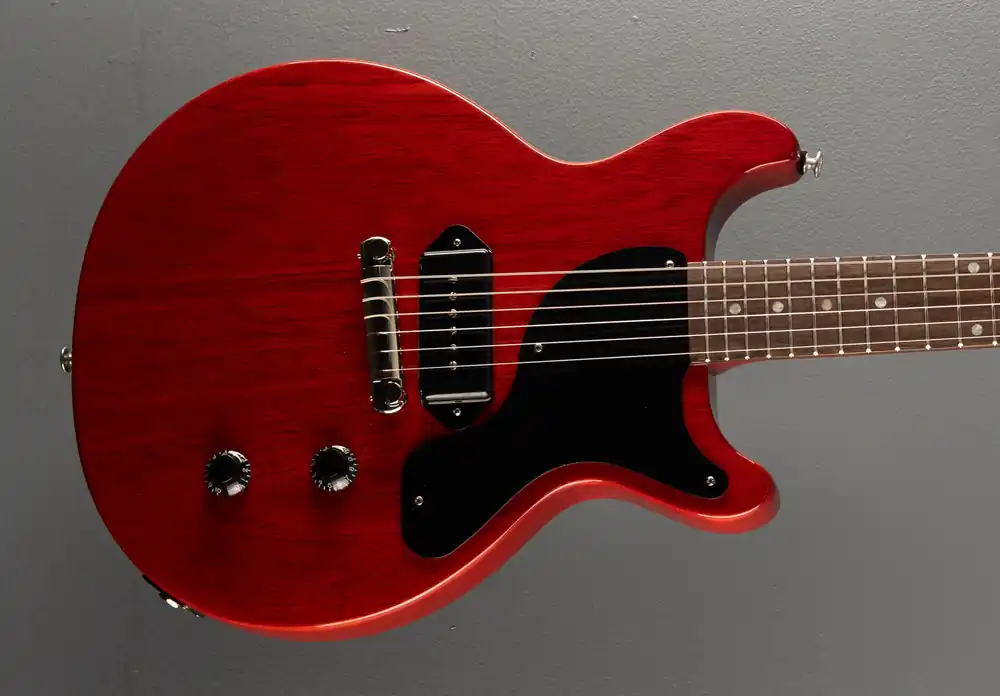 Seasonal Sale Les Paul Junior Double Cutaway - Vintage Cherry– Dave's Guitar Shop