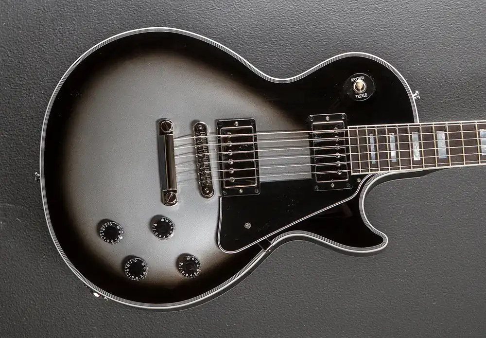 Les Paul Custom w/Ebony Fingerboard Gloss - Silverburst– Dave's Guitar Shop Same Day Shipping