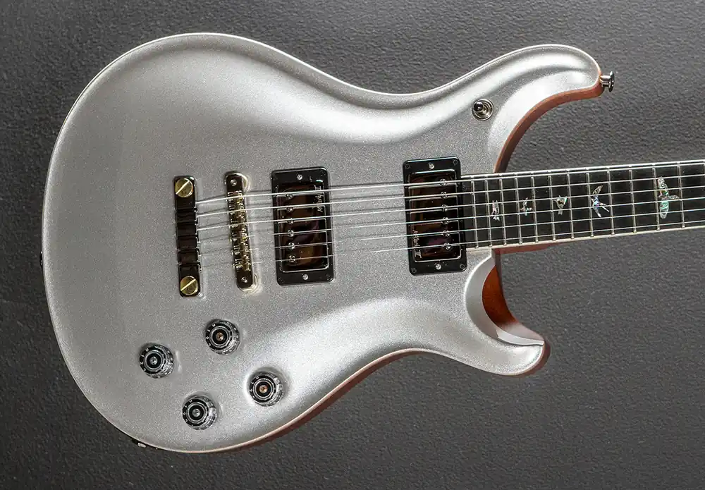 McCarty 594 Wood Library Limited – Platinum Metallic w/Ebony– Dave's Guitar Shop Modern