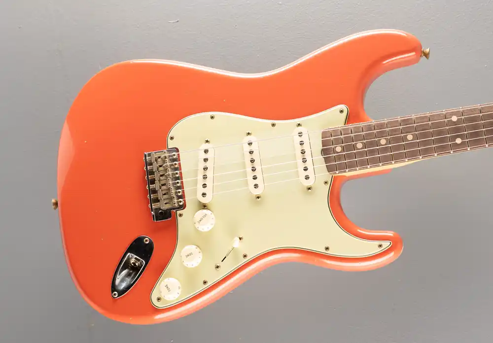 1960 Journeyman Relic Stratocaster - Tahitian Coral– Dave's Guitar Shop Warranty Included
