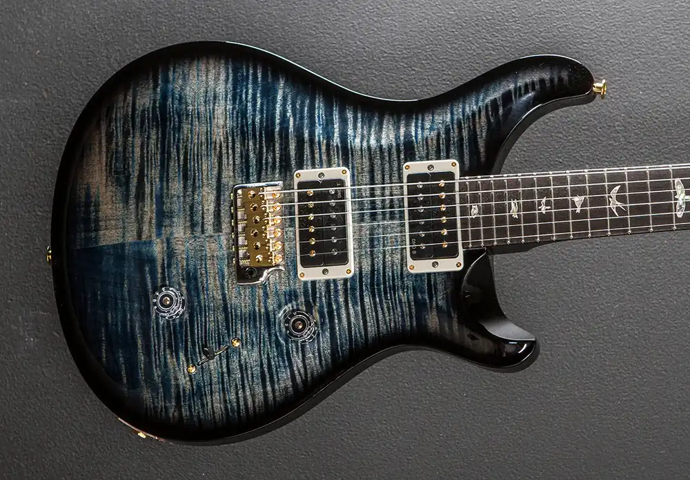 Custom 24 10 Top - Faded Whale Blue Wraparound Smokeburst– Dave's Guitar Shop High Quality