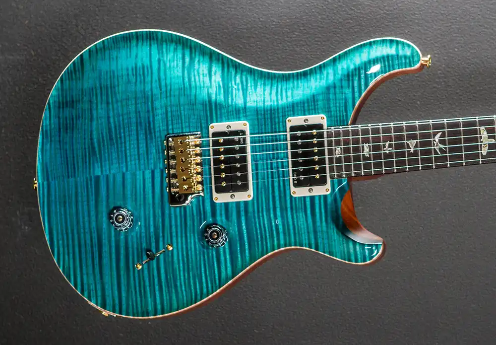 Custom 24 10 Top - Carroll Blue– Dave's Guitar Shop Luxury