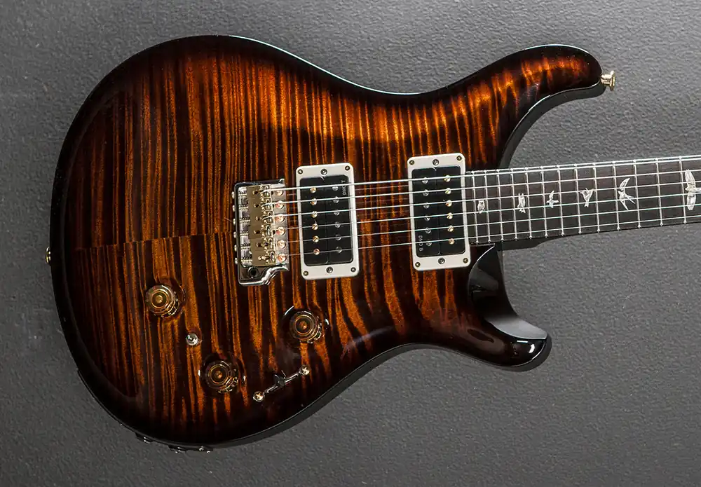 Secure Checkout Custom 24 Piezo 10 Top - Black Gold Wraparound Burst– Dave's Guitar Shop