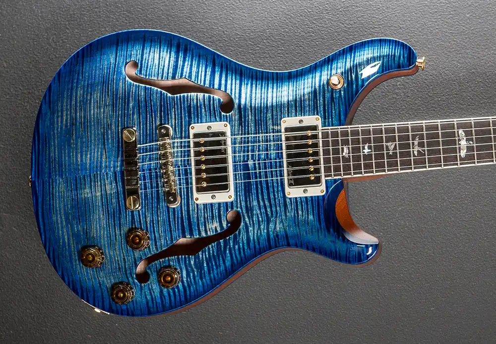Fan Favorite McCarty 594 Hollowbody II 10 Top - Faded Blue Jean Burst– Dave's Guitar Shop