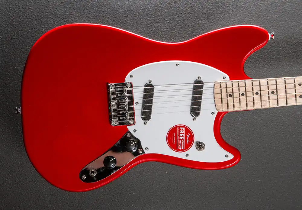 Same Day Shipping Sonic Mustang - Torino Red– Dave's Guitar Shop