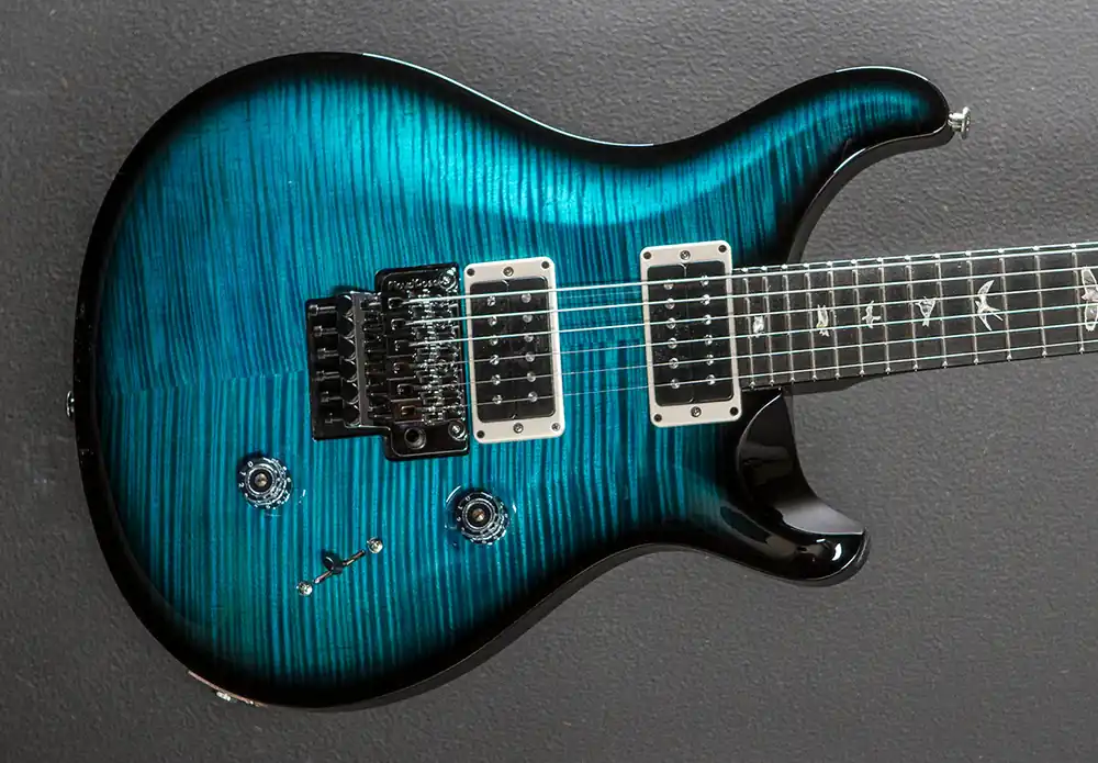 Custom 24 "Floyd" 10 Top - Carroll Blue Wraparound Smokeburst– Dave's Guitar Shop Mega Sale