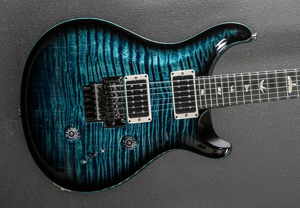 Custom 24 "Floyd" 10 Top - Cobalt Smokeburst– Dave's Guitar Shop Crafted