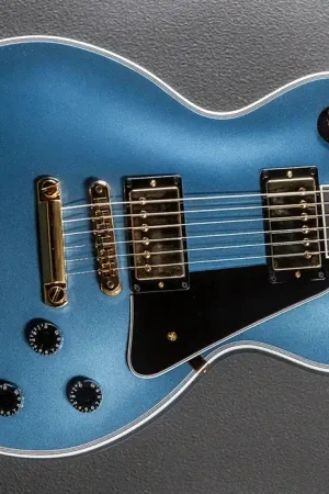 "Made to Measure" Les Paul Custom - Pelham Blue w/Ebony– Dave's Guitar Shop Direct From Factory