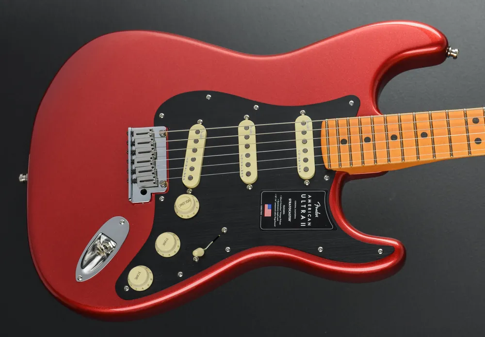 American Ultra II Stratocaster - Sinister Red– Dave's Guitar Shop Buy Direct