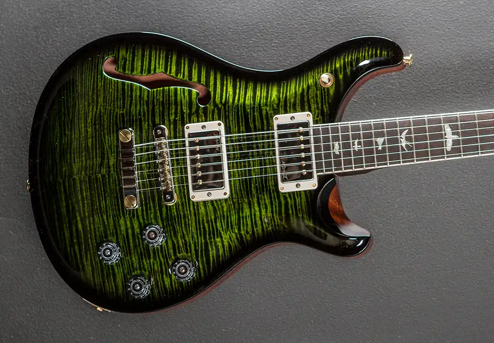 Top Pick McCarty 594 Semi-Hollow Wood Library Limited - Jade Smokeburst w/Brazi– Dave's Guitar Shop