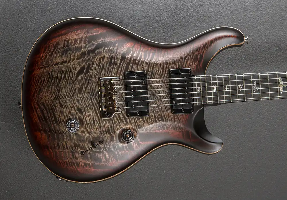 40th Anniversary Custom 24 Satin Limited Edition - Charcoal Tri-Color – Dave's Guitar Shop Final Sale
