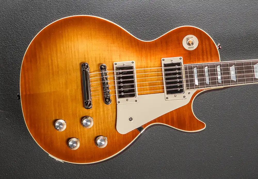 "Inspired by Gibson Custom" 1960 Les Paul Standard Reissue - Iced Tea – Dave's Guitar Shop New Arrival