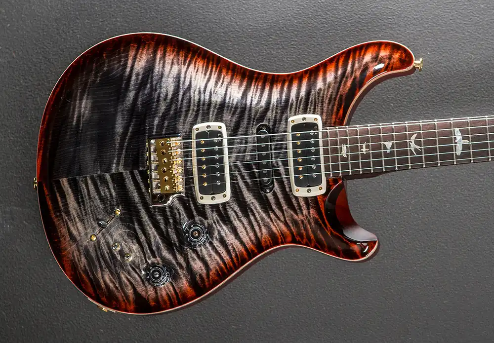 Price Drop Modern Eagle V Wood Library Limited - Charcoal Cherry Burst w/Brazilia– Dave's Guitar Shop