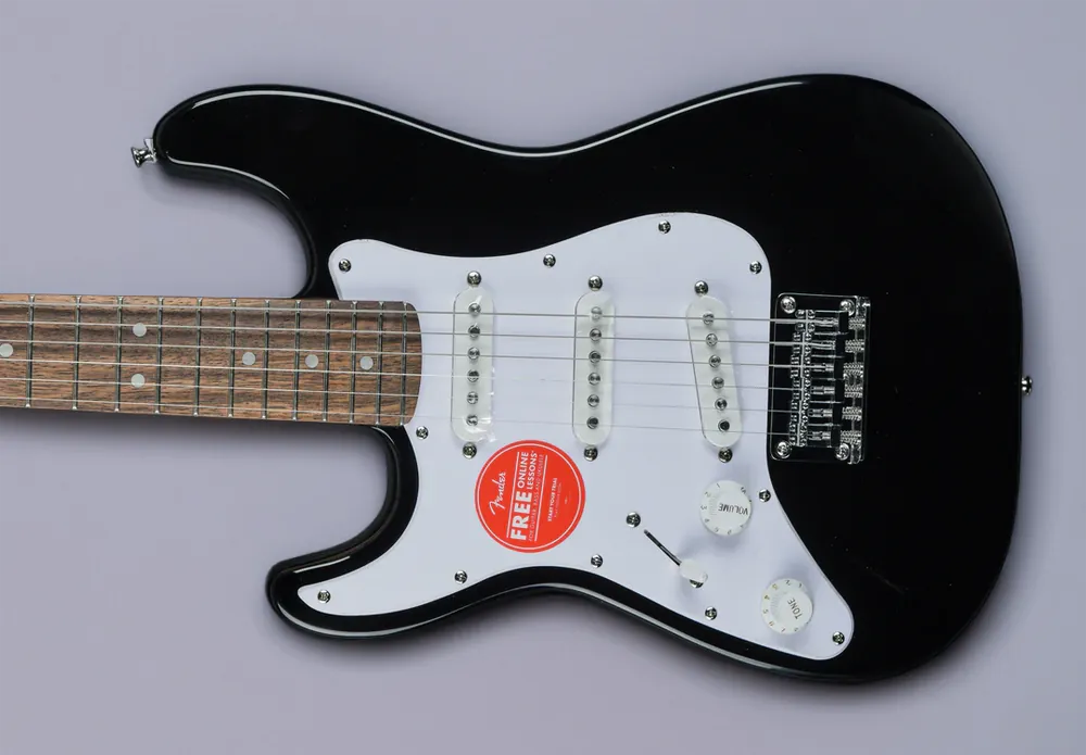 Get Yours Mini Strat Left Hand - Black– Dave's Guitar Shop