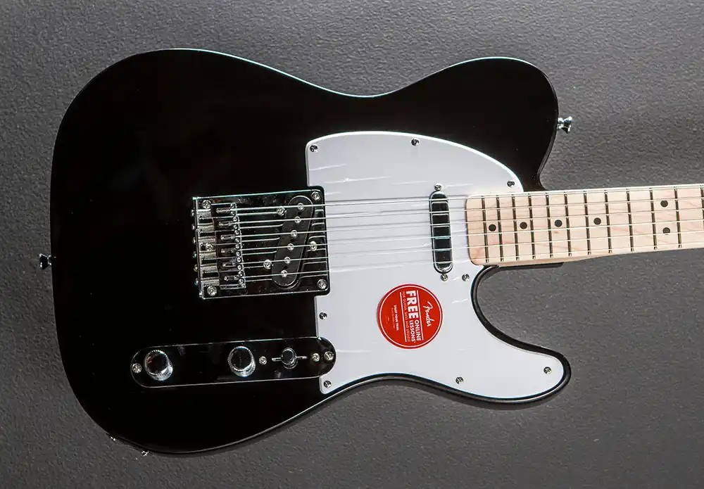 Sonic Telecaster - Black w/Maple– Dave's Guitar Shop One Day Deal