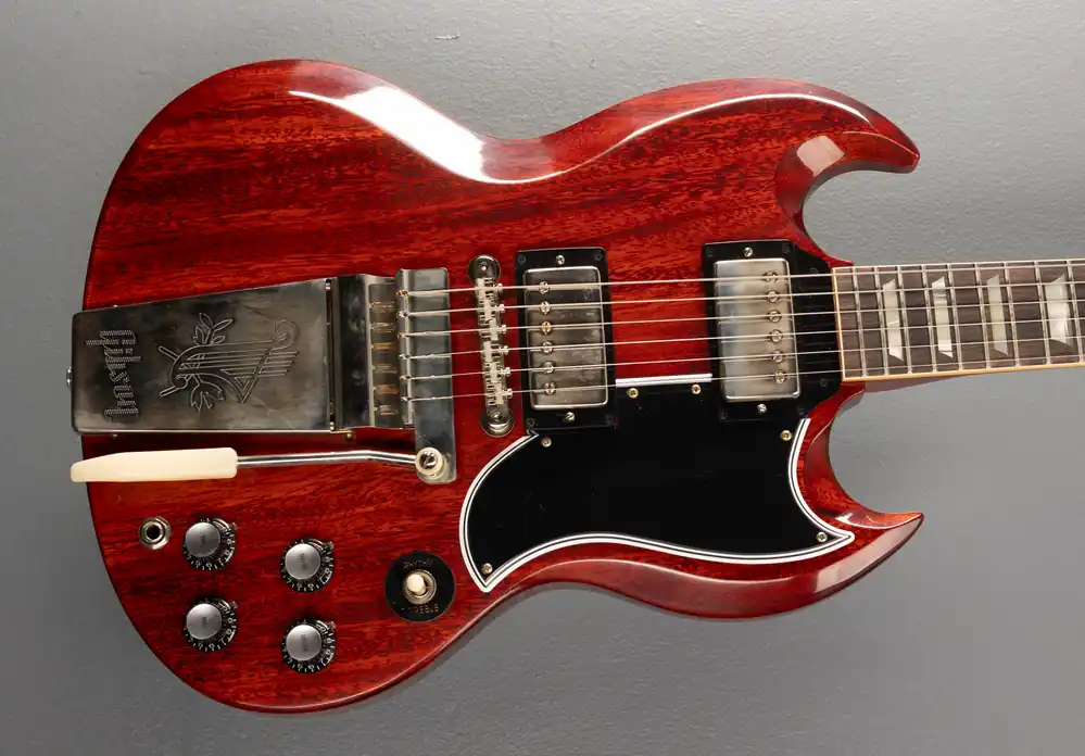 Free Returns 1964 SG Standard Reissue w/Maestro Vibrola - VOS Cherry Red– Dave's Guitar Shop