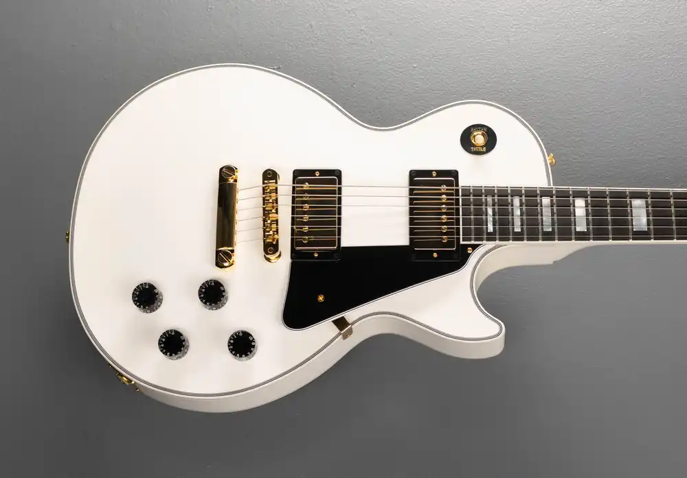 Les Paul Custom w/Ebony Fingerboard Gloss - Alpine White– Dave's Guitar Shop Exclusive