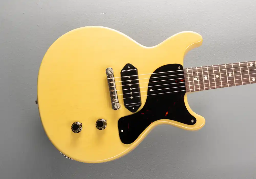 Low Price 1958 Les Paul Junior Double Cut Reissue - TV Yellow– Dave's Guitar Shop