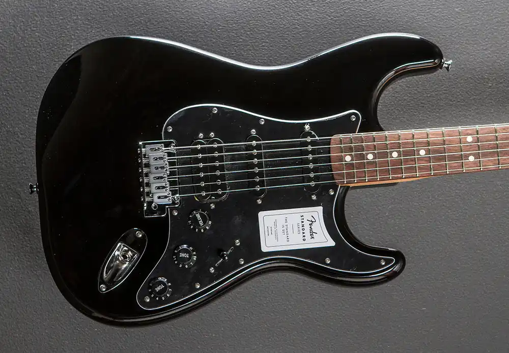 Standard Stratocaster HSS - Black w/Indian Laurel– Dave's Guitar Shop Price Drop