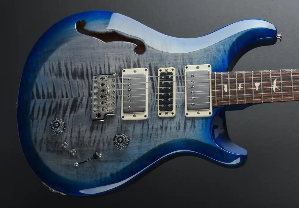 Exclusive Offer S2 Special Semi-Hollow - Faded Gray Black Blue Burst– Dave's Guitar Shop