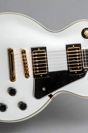 "Inspired by Gibson Custom" Les Paul Custom - Alpine White– Dave's Guitar Shop Buy Today