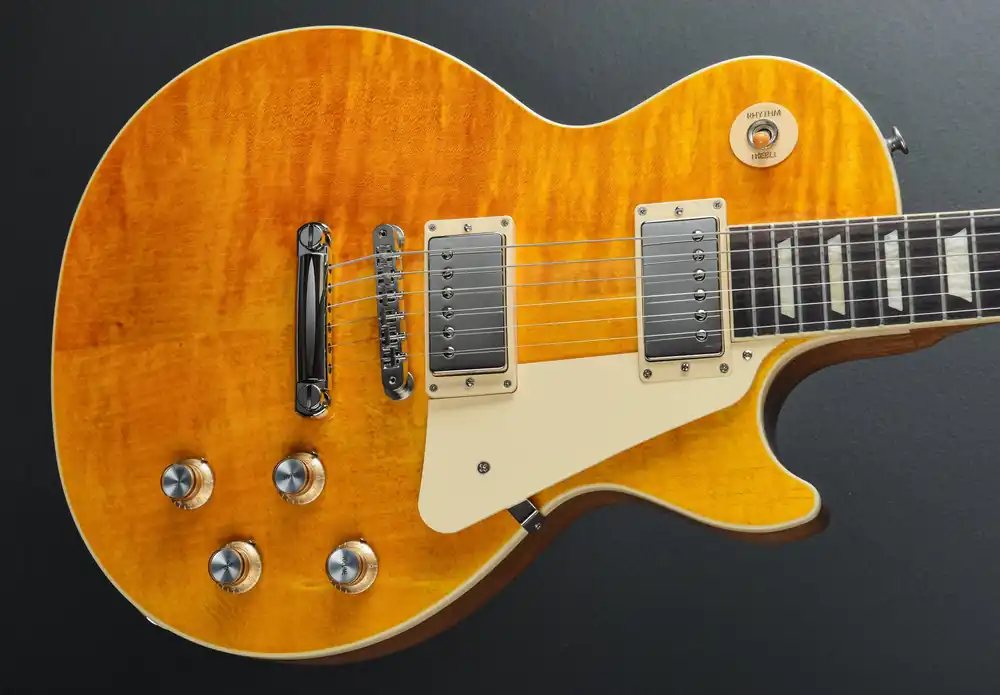 Les Paul Standard 60's Figured Top - Honey Amber– Dave's Guitar Shop Mega Sale