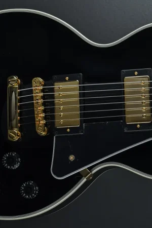 "Inspired by Gibson Custom" Les Paul Custom - Ebony– Dave's Guitar Shop Don’t Miss Out