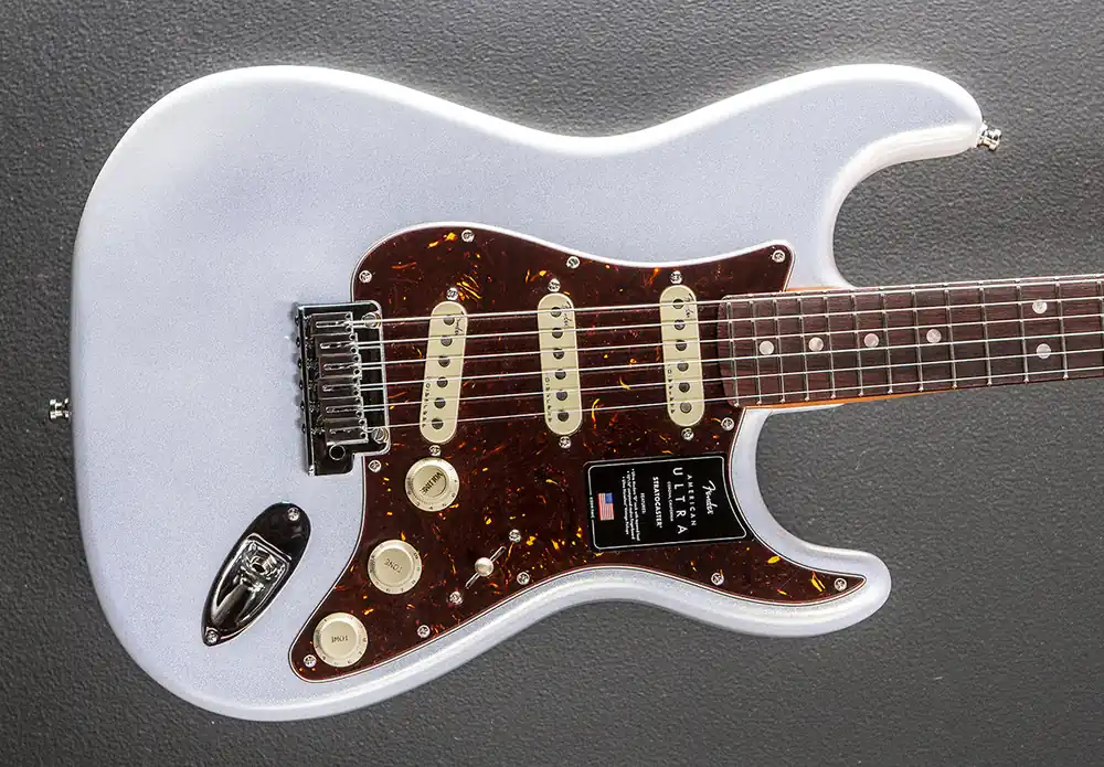 American Ultra Stratocaster - Arctic Pearl w/Rosewood– Dave's Guitar Shop Exclusive Offer