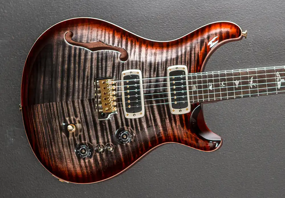 40th Anniversary Custom 24-08 Semi-Hollow Limited Edition - Charcoal C– Dave's Guitar Shop Exclusive Offer