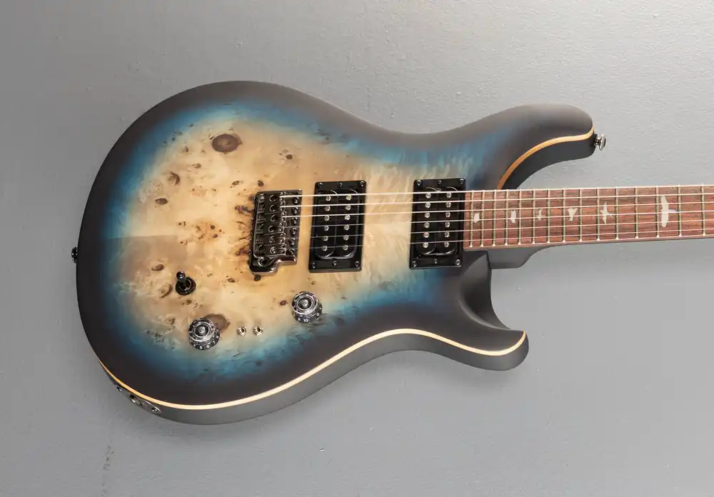 New Arrival SE Custom 24-08 Poplar Burl Limited Edition - Lake Blue Midnight Burst– Dave's Guitar Shop