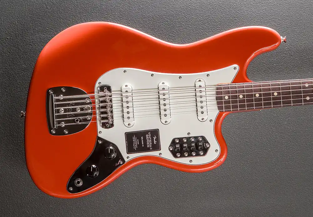 Top Pick Vintera II 60's Bass VI - Fiesta Red– Dave's Guitar Shop