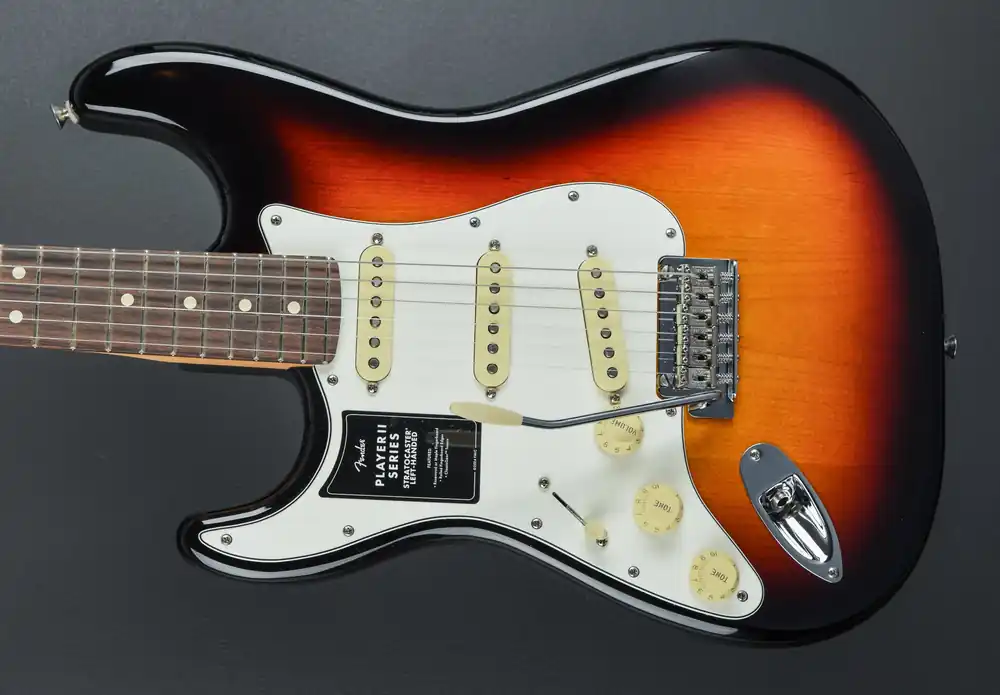 Player II Stratocaster Left Hand - 3-Color Sunburst W/Rosewood– Dave's Guitar Shop Fan Favorite