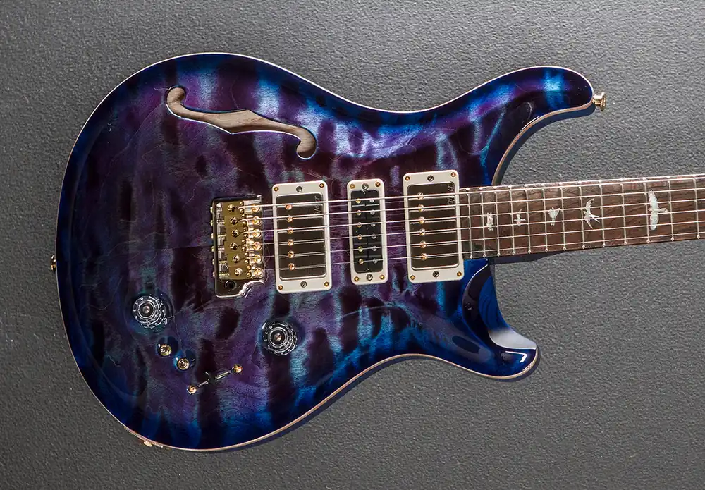 Special Semi-Hollow Wood Library Limited - Dark Aquableux Purple Burst– Dave's Guitar Shop No Minimum Order