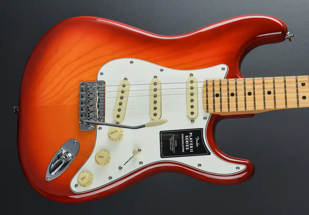 Popular Player II Stratocaster - Aged Cherry Burst w/Maple– Dave's Guitar Shop