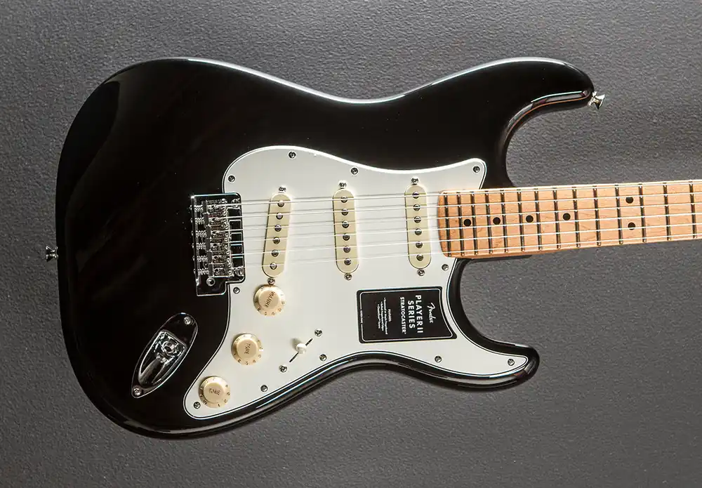 Player II Stratocaster - Black w/Maple– Dave's Guitar Shop Best Choice