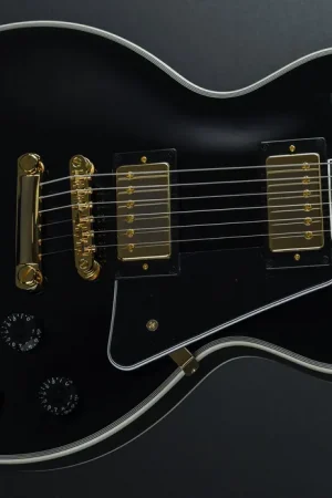 "Inspired by Gibson Collection" Les paul Custom - Ebony– Dave's Guitar Shop Sale