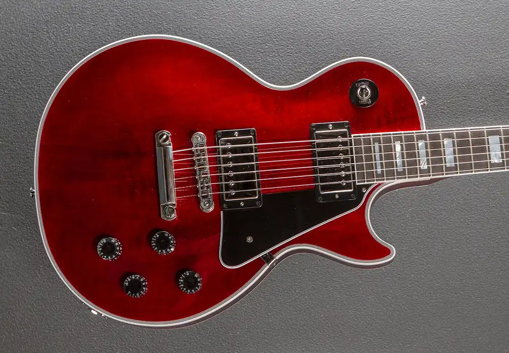 "Made to Measure" Les Paul Custom - Wine Red w/Ebony– Dave's Guitar Shop Certified