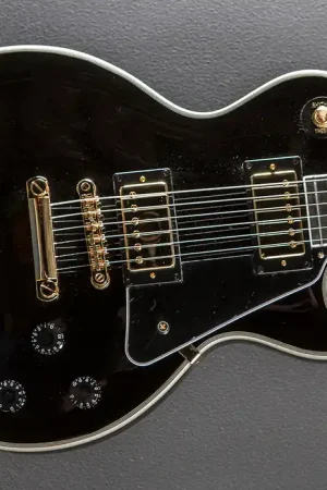 "Inspired by Gibson Collection" Les paul Custom - Ebony– Dave's Guitar Shop Exclusive