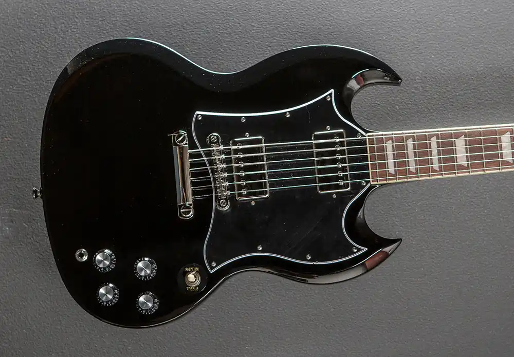 "Inspired by Gibson Collection" SG Standard - Ebony– Dave's Guitar Shop Mega Sale