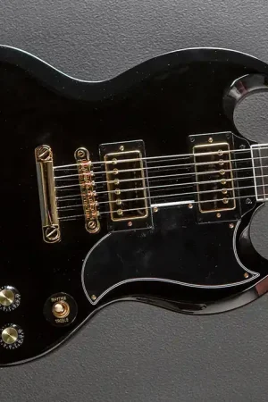 "Inspired by Gibson Collection" SG Custom - Ebony– Dave's Guitar Shop Last Chance