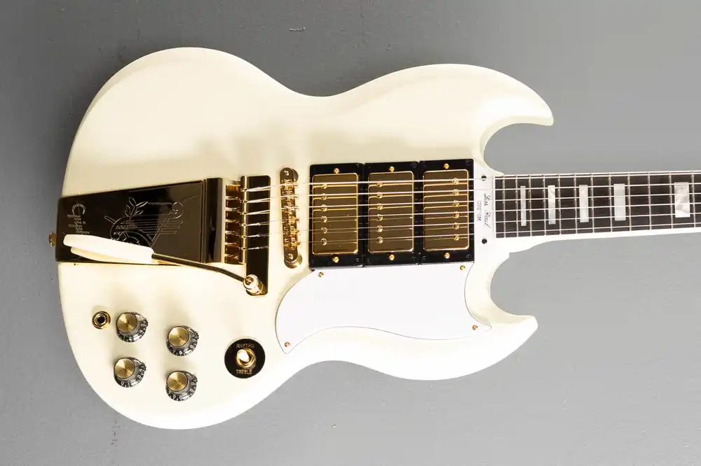 1963 Les Paul SG Custom w/Maestro Vibrola - Classic White– Dave's Guitar Shop Professional Grade
