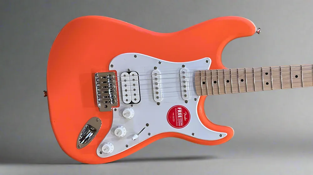 Best Seller Squier Sonic® Stratocaster® HSS-Tahitian Coral– Dave's Guitar Shop