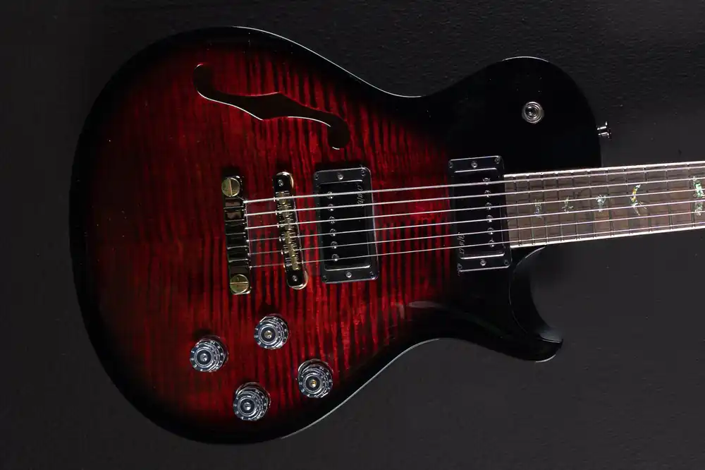McCarty Singlecut 594 Semi-Hollow Limited Edition- Vampire Mist– Dave's Guitar Shop Wholesale