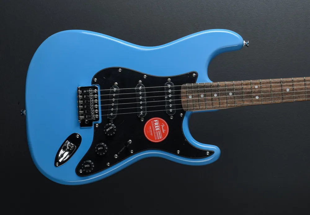 Sonic Stratocaster - California Blue w/Indian Laurel– Dave's Guitar Shop Direct From Manufacturer
