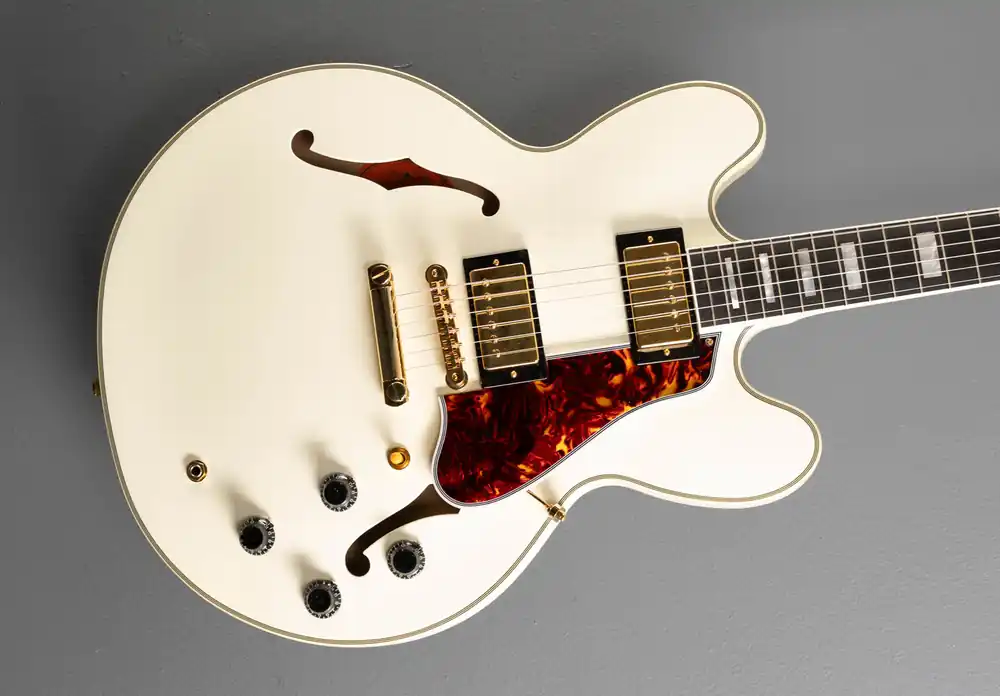 "Inspired by Gibson Custom" 1959 ES-355 - Classic White– Dave's Guitar Shop Trusted Brand