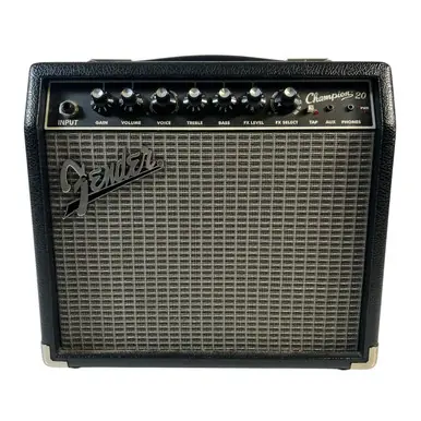Used Fender CHAMPION 20 1 x 8 Solid State Amplifier 1 x 8 Same Day Shipping