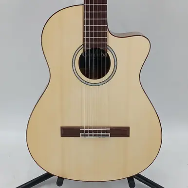 Used Cordoba FUSION 5 Solid Top Acoustic Guitar Natural Price Cut