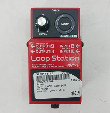 Genuine Used Boss RC-1 LOOP STATION Looper Pedal