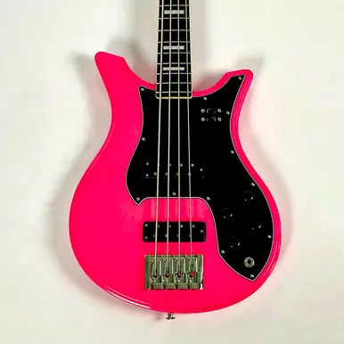 Used GCI Constructivist Bass Guitar Metallic Fuchsia 4-String Authentic