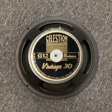 Used Celestion G12 VINTAGE 30 16 OHM BLACK FRAME 1 x 12 Guitar Speaker Cabinet 1 x 12 Clearance
